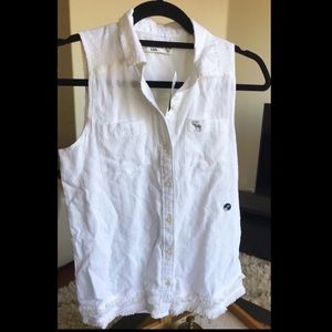 Abercrombie kids white shirt